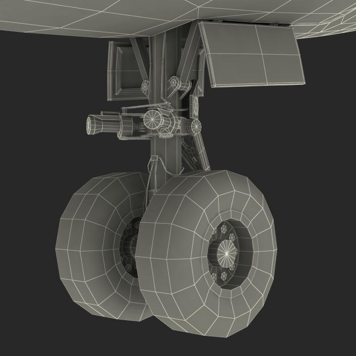 3D Boeing 747-100B British Airways Rigged model