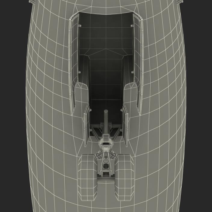 3D Boeing 747-100B British Airways Rigged model