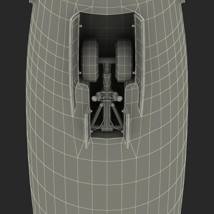 3D Boeing 747-100B British Airways Rigged model