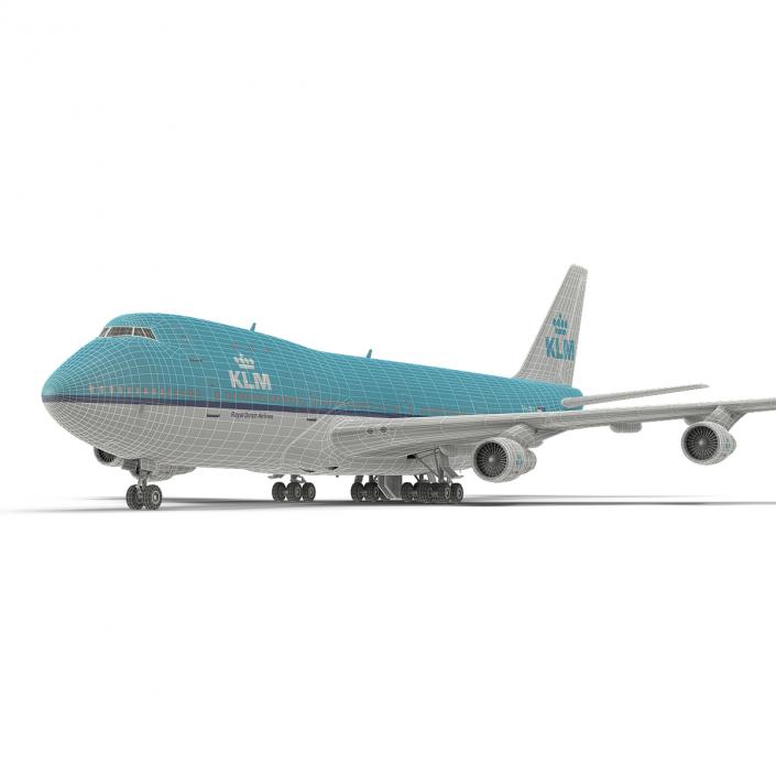 Boeing 747-100B KLM 3D model