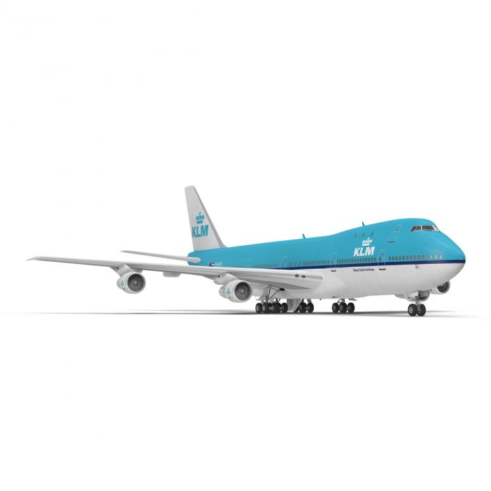 Boeing 747-100B KLM 3D model