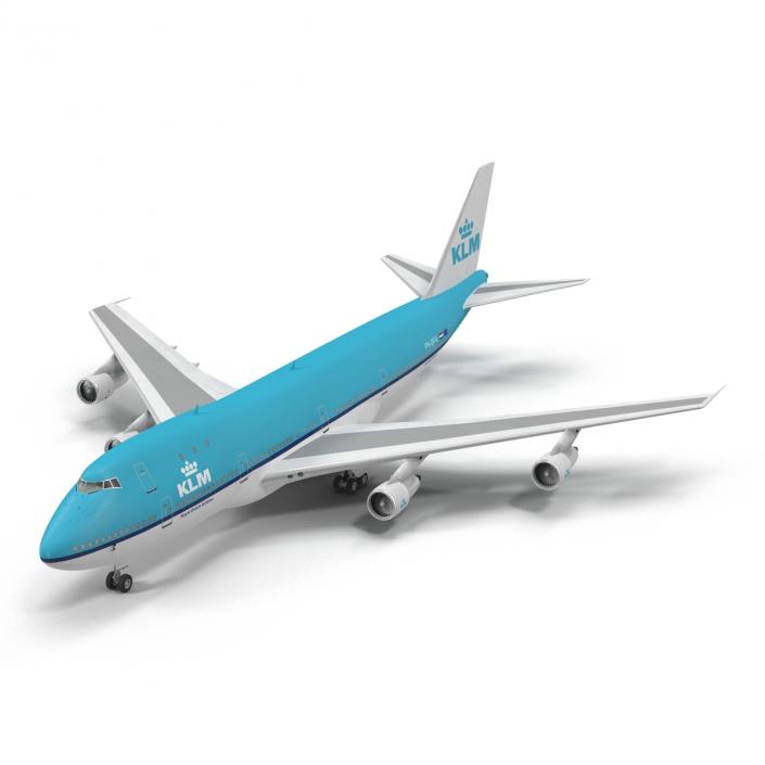 Boeing 747-100B KLM 3D model