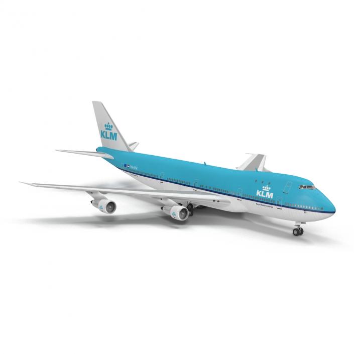 Boeing 747-100B KLM 3D model