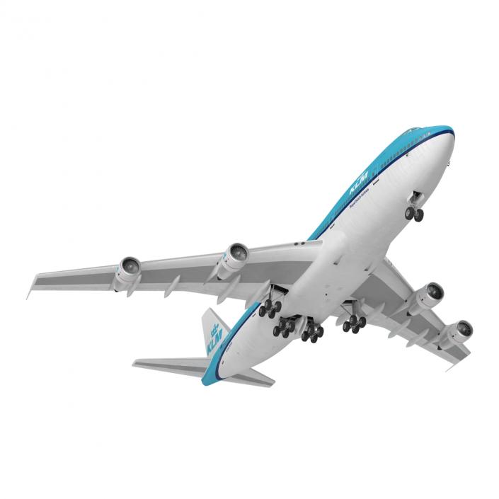 Boeing 747-100B KLM 3D model