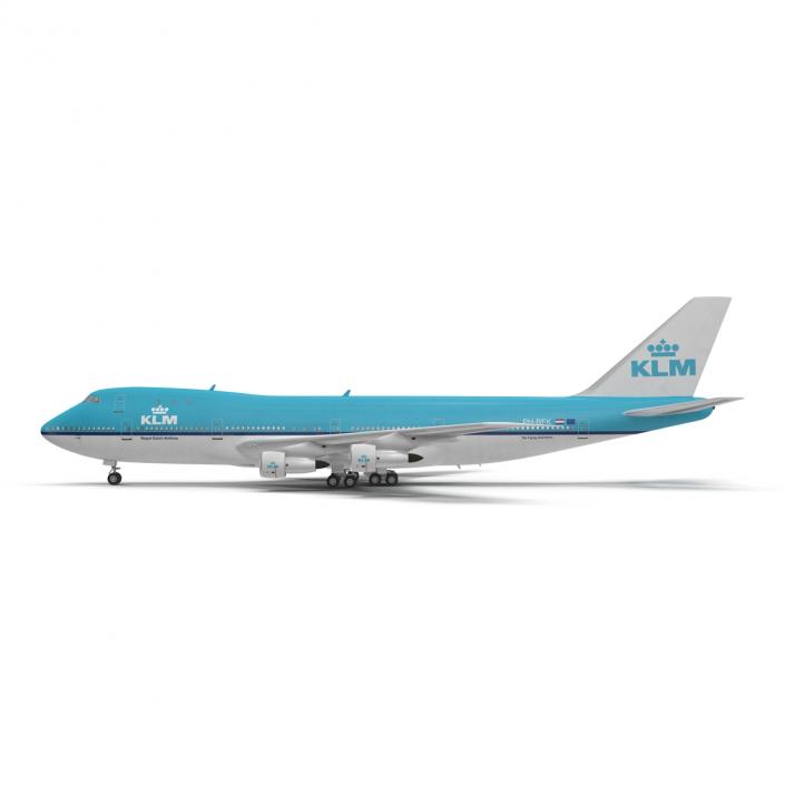 Boeing 747-100B KLM 3D model