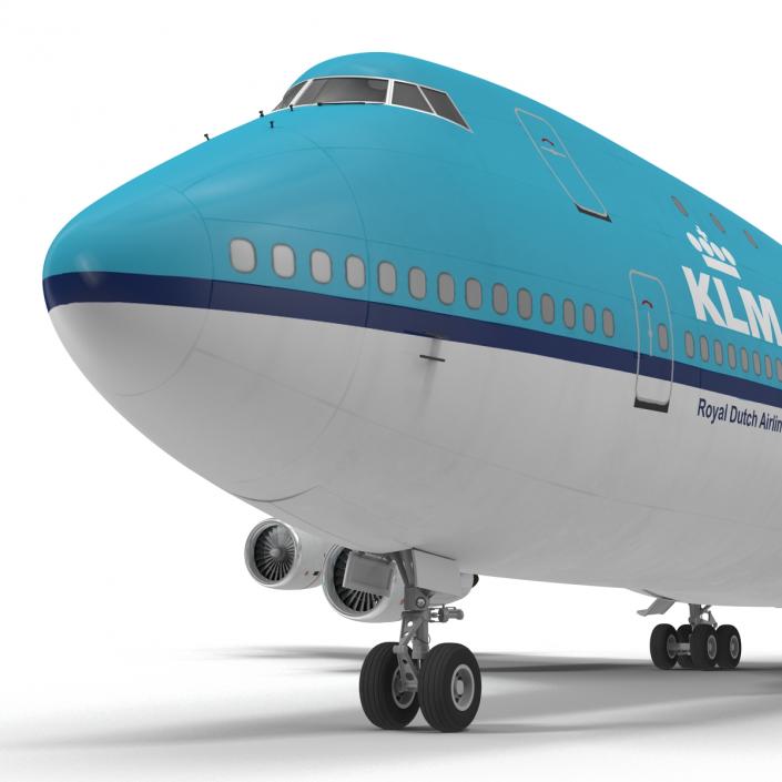 Boeing 747-100B KLM 3D model