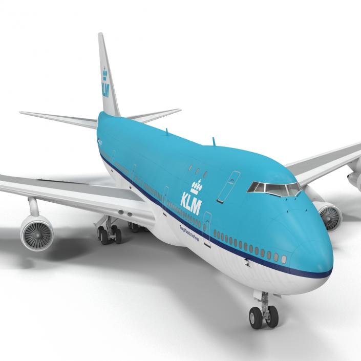 Boeing 747-100B KLM 3D model