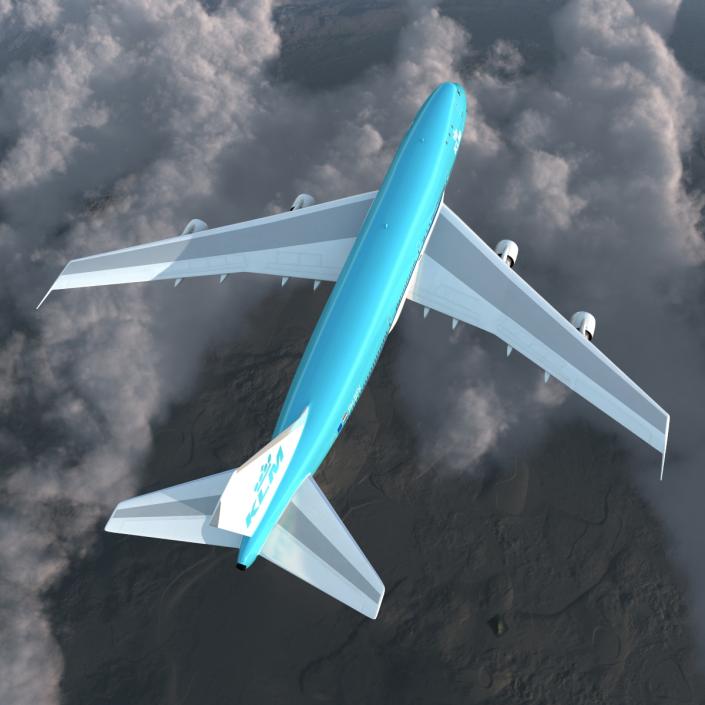 Boeing 747-100B KLM 3D model