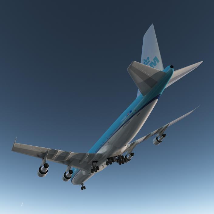 Boeing 747-100B KLM 3D model