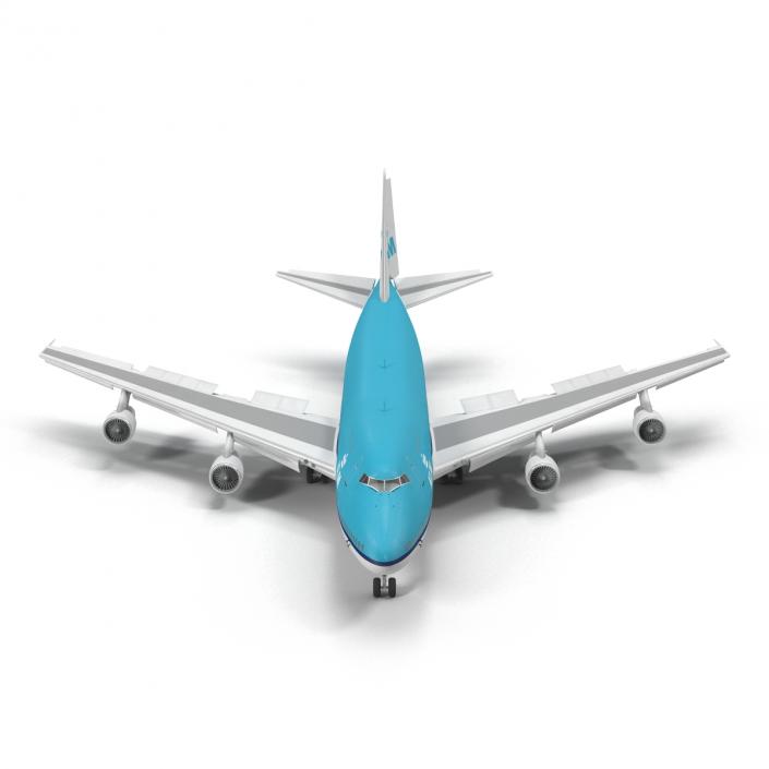 3D Boeing 747-100B KLM Rigged