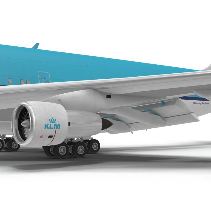 3D Boeing 747-100B KLM Rigged