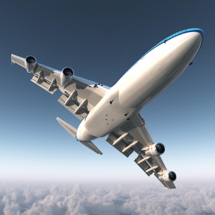 3D Boeing 747-100B KLM Rigged