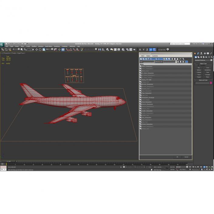 3D Boeing 747-100B KLM Rigged