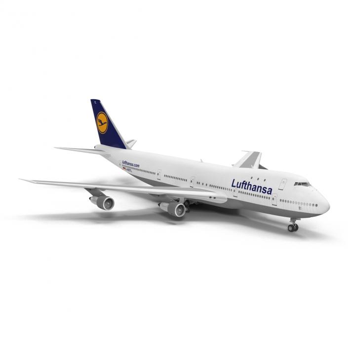 3D model Boeing 747-100B Lufthansa