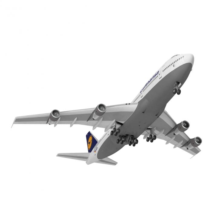 3D model Boeing 747-100B Lufthansa