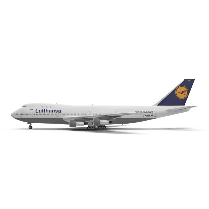 3D model Boeing 747-100B Lufthansa