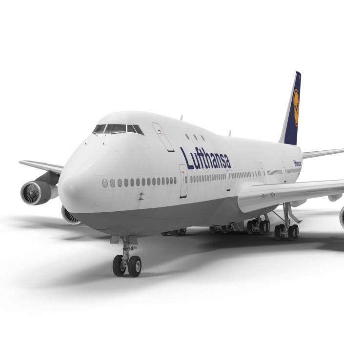 3D model Boeing 747-100B Lufthansa