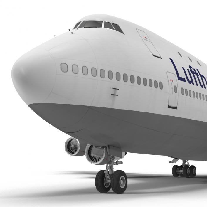 3D model Boeing 747-100B Lufthansa