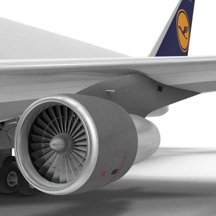 3D model Boeing 747-100B Lufthansa