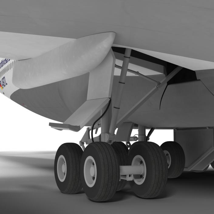 3D model Boeing 747-100B Lufthansa