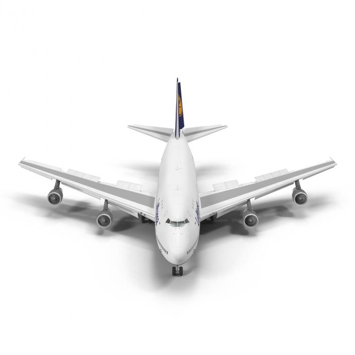 Boeing 747-100B Lufthansa Rigged 3D