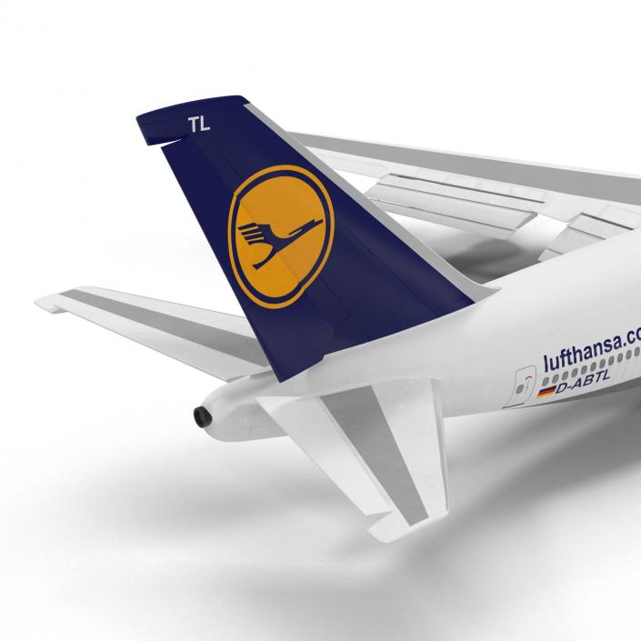 Boeing 747-100B Lufthansa Rigged 3D