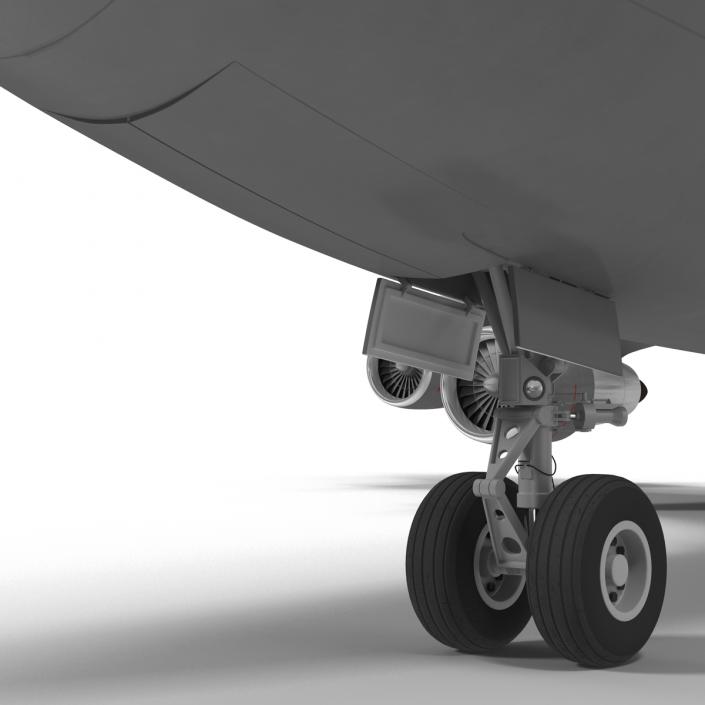 Boeing 747-100B Lufthansa Rigged 3D