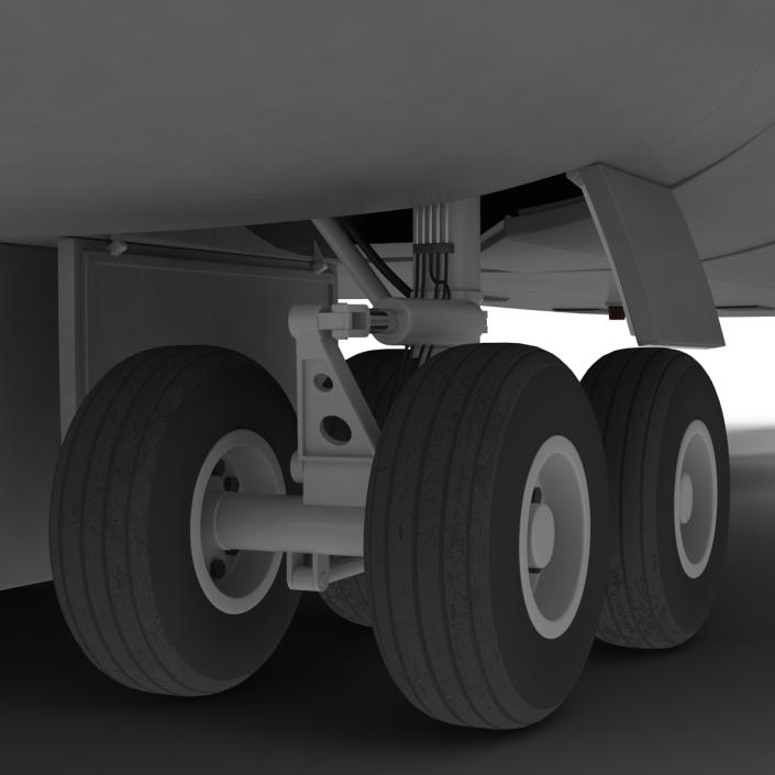 Boeing 747-100B Lufthansa Rigged 3D