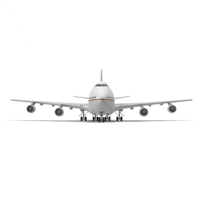 Boeing 747-100B United Rigged 3D model