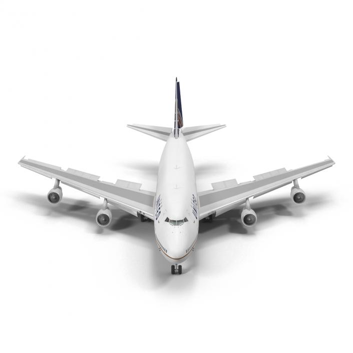 Boeing 747-100B United Rigged 3D model