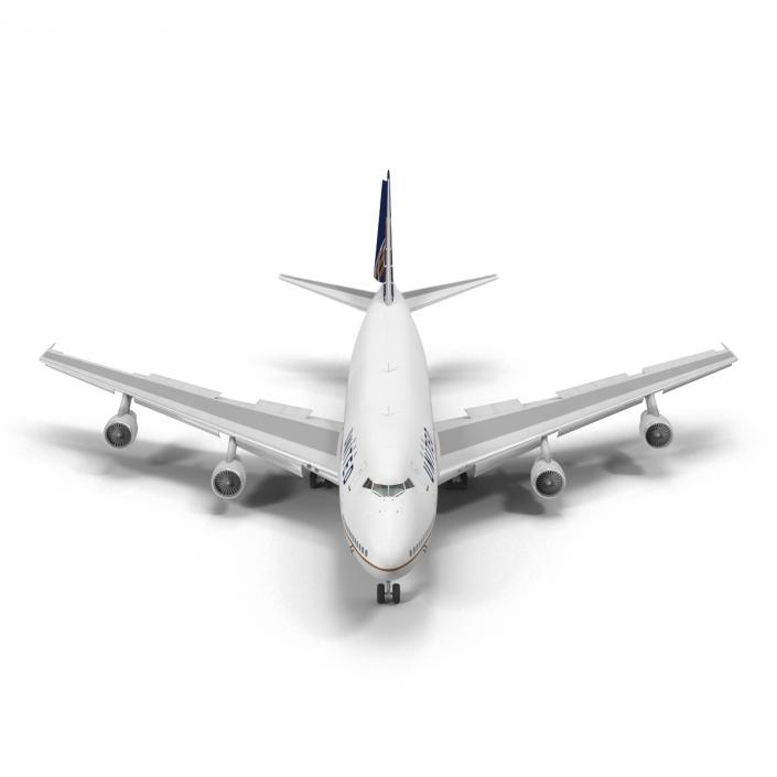 Boeing 747-100B United Rigged 3D model