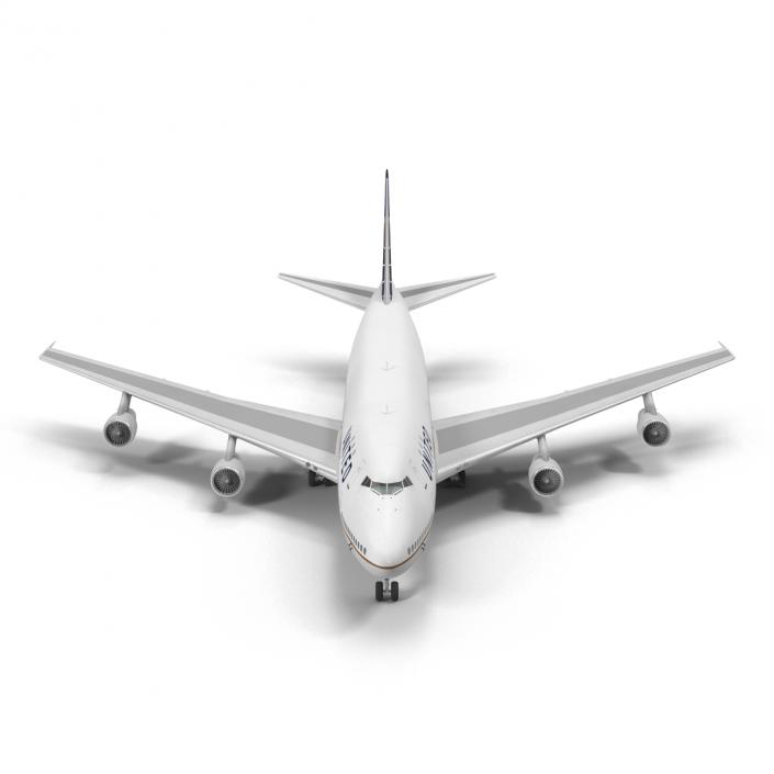 Boeing 747-100B United Rigged 3D model