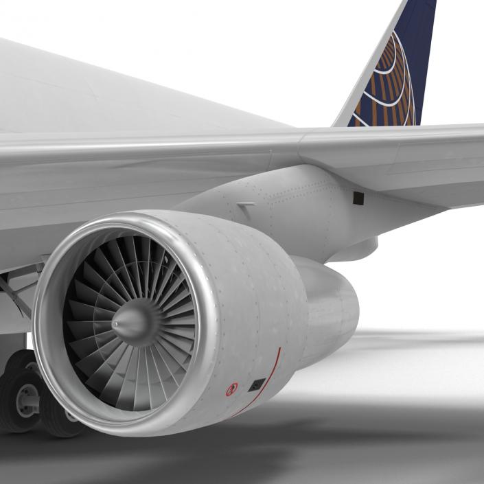 Boeing 747-100B United Rigged 3D model