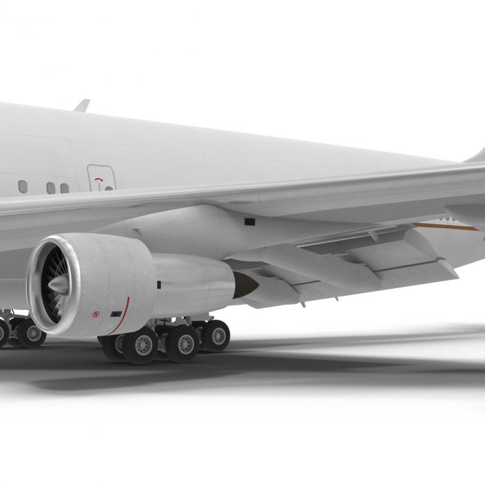 Boeing 747-100B United Rigged 3D model