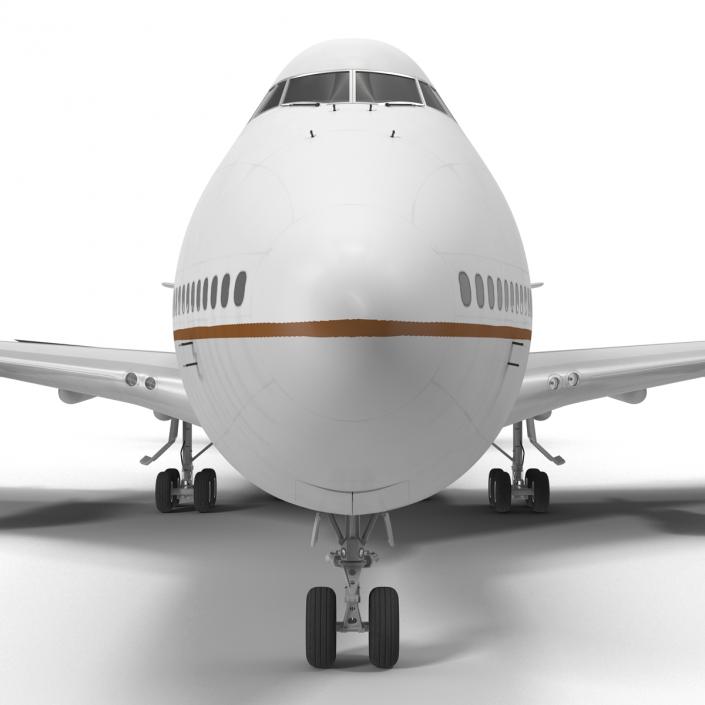 Boeing 747-100B United Rigged 3D model