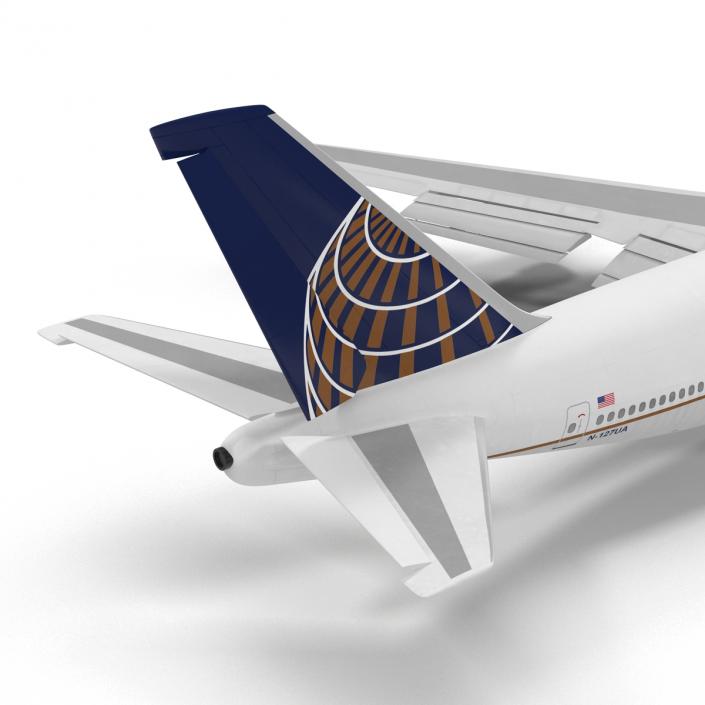 Boeing 747-100B United Rigged 3D model