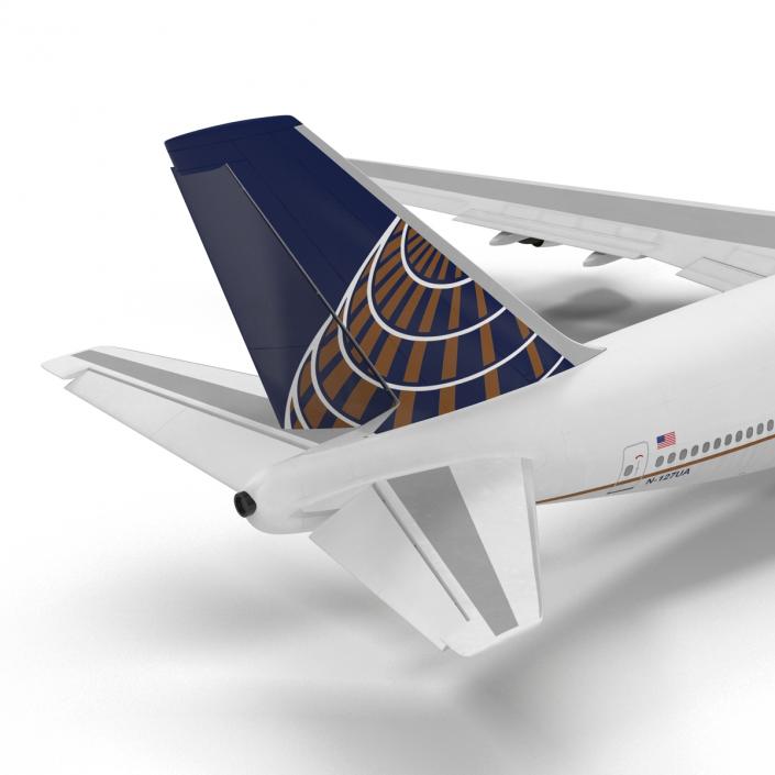 Boeing 747-100B United Rigged 3D model