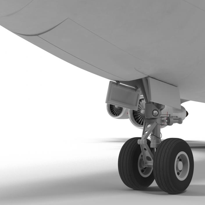 Boeing 747-100B United Rigged 3D model