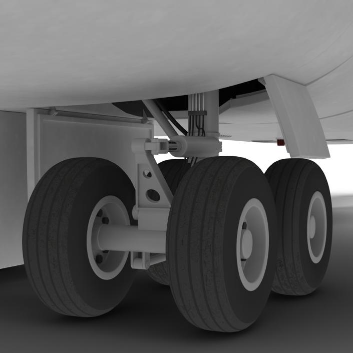 Boeing 747-100B United Rigged 3D model