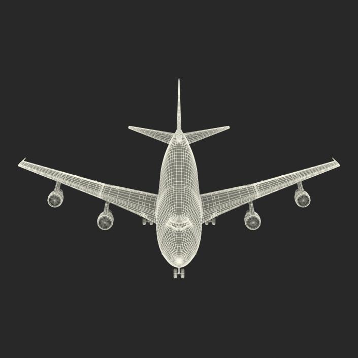 Boeing 747-100B United Rigged 3D model