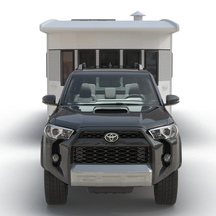 3D Toyota 4Runner and Hobby Caravan Landhaus