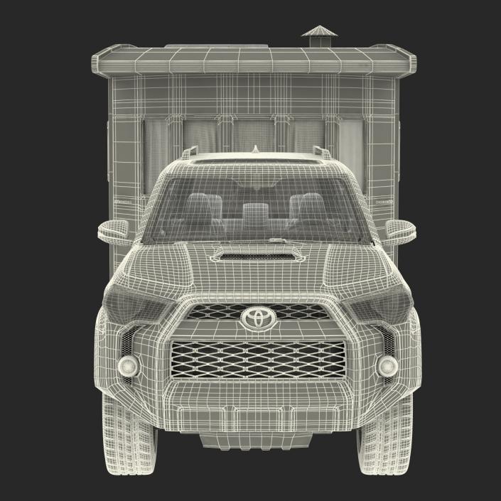 3D Toyota 4Runner and Hobby Caravan Landhaus