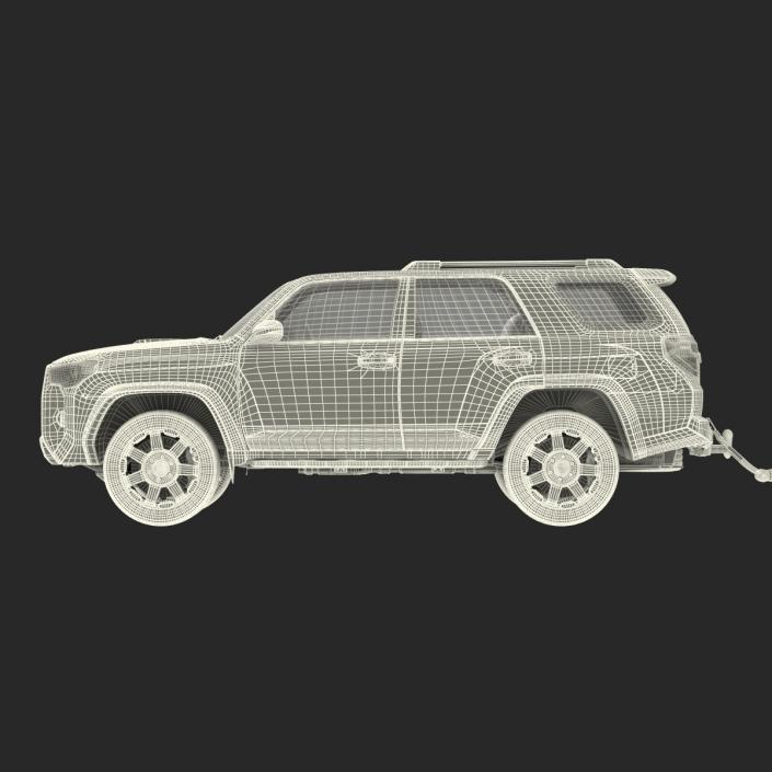 3D Toyota 4Runner and Hobby Caravan Landhaus