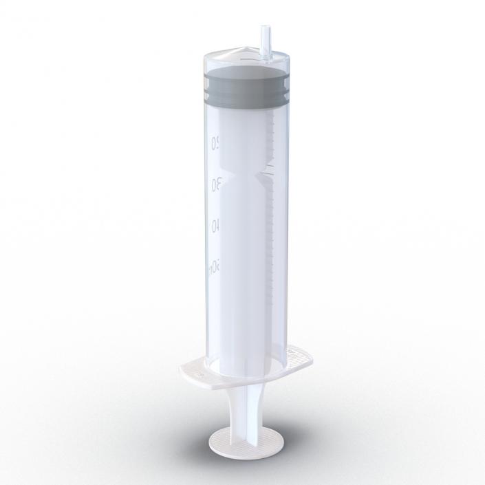 3D Disposable Syringe 50ml model