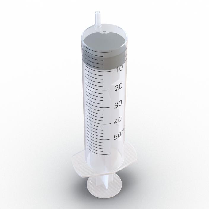 3D Disposable Syringe 50ml model