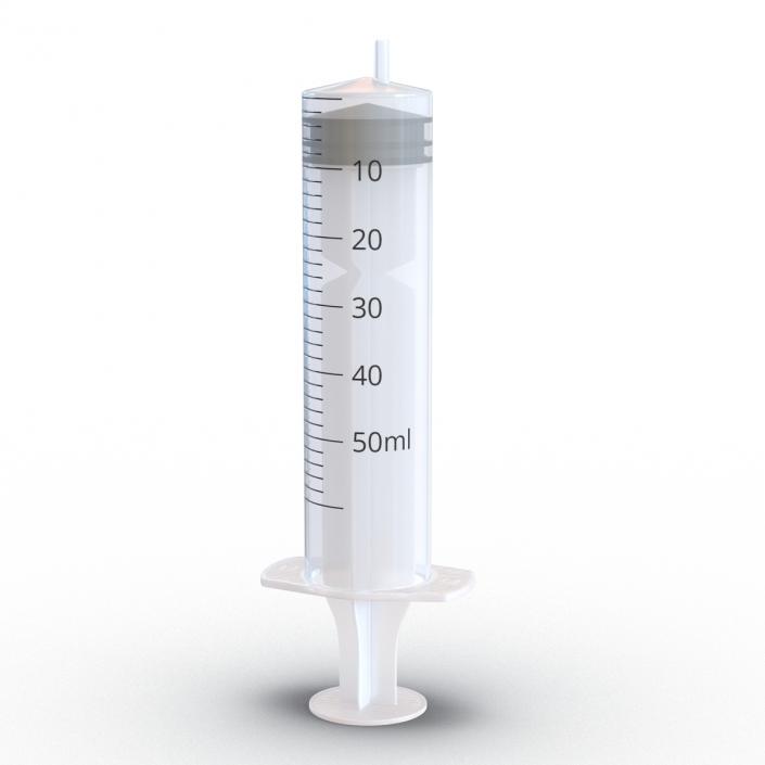 3D Disposable Syringe 50ml model