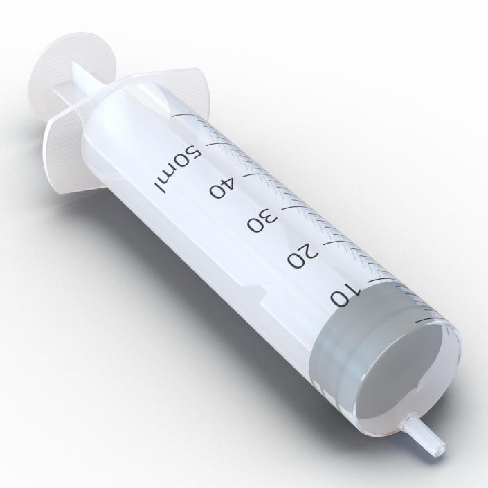 3D Disposable Syringe 50ml model