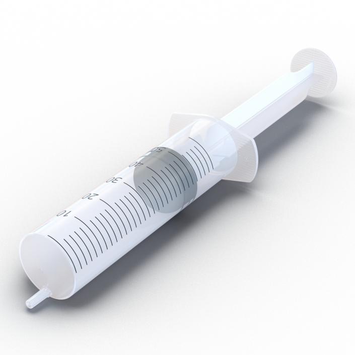 3D Disposable Syringe 50ml model