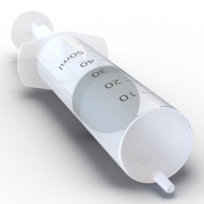 3D Disposable Syringe 50ml model