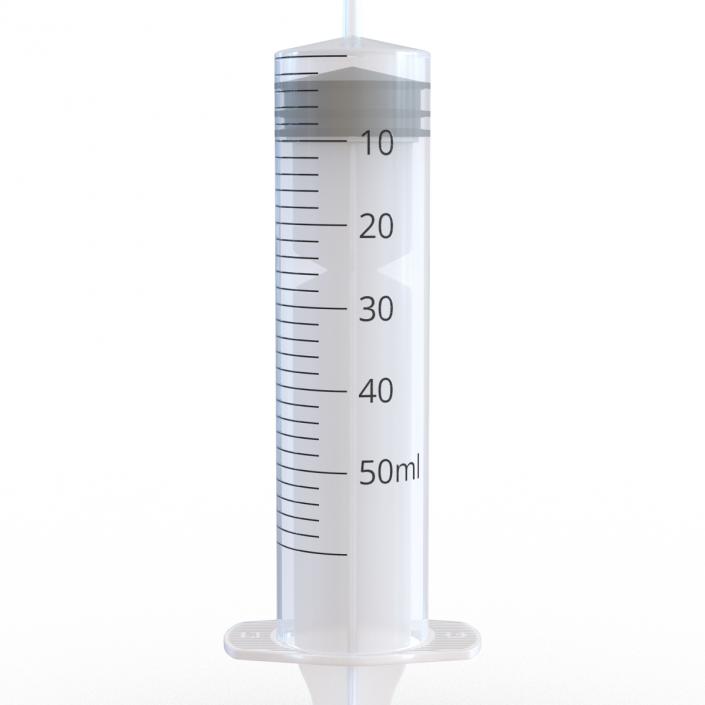 3D Disposable Syringe 50ml model